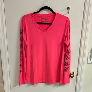 Vibrant Pink Long Sleeve Tee Sz L